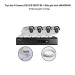 Trọn bộ 4 Camera DS-2CE16C0T-IR + Đầu ghi hình HIKVISION Trọn bộ 4 Camera DS-2CE16C0T-IR + Đầu ghi hình HIKVISION