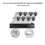 Trọn bộ 8 Camera DS-2CE16C0T-IR + Đầu ghi hình HIKVISION