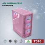 Vỏ máy tính Case VSPTECH ATX Gaming T510 Pink