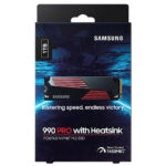 Ổ cứng SSD Samsung 990 PRO Heatsink 1TB PCIe 4.0 NVMe M.2 Ổ cứng SSD Samsung 990 PRO Heatsink 1TB PCIe 4.0 NVMe M.2